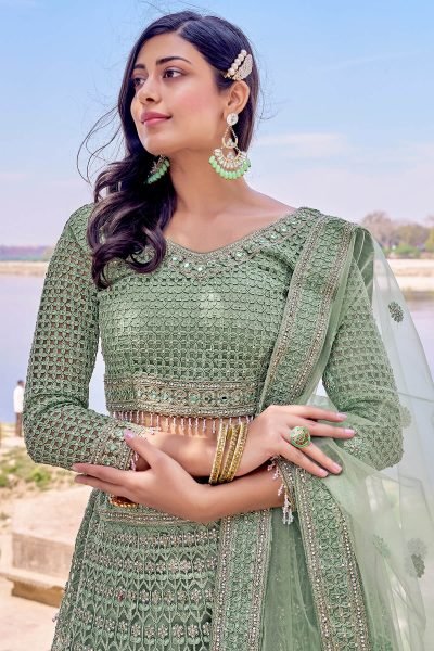 PISTA ETHNIC LEHENGA