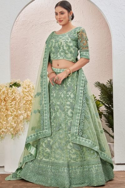 PISTA ETHNIC LEHENGA