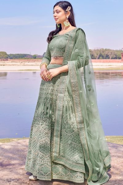 PISTA ETHNIC LEHENGA