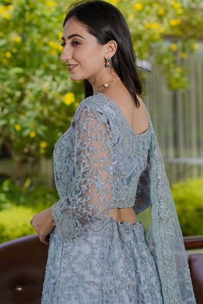 POWDER BLUE ETHNIC LEHENGA