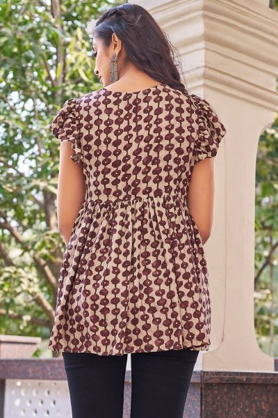 Printed Square Neck Tunic Tunic