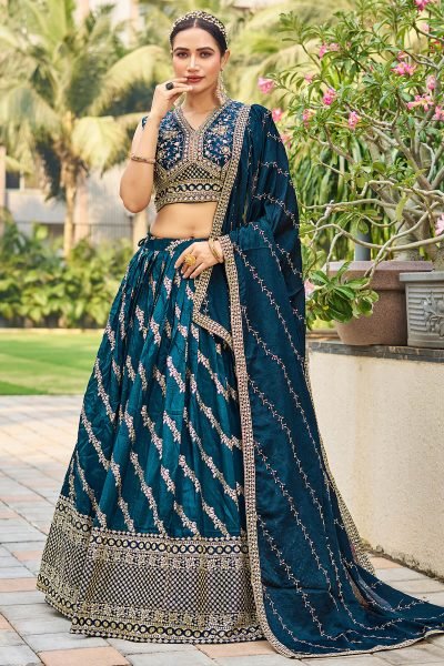 RAMA VISCOSE JACQUARD LEHENGA CHOLI SIDERS LEHENGA