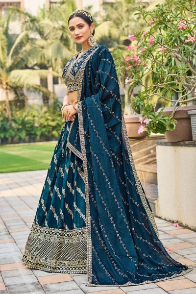 RAMA VISCOSE JACQUARD LEHENGA CHOLI SIDERS LEHENGA