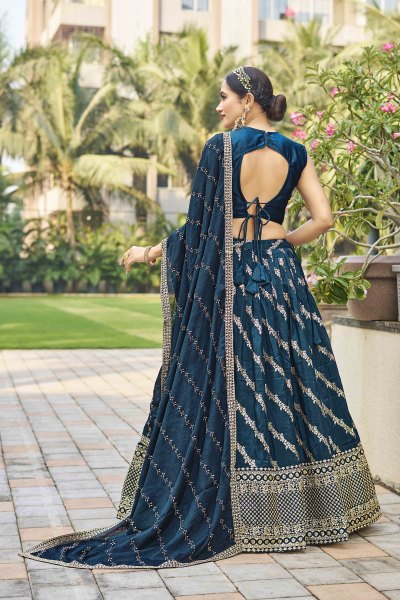 RAMA VISCOSE JACQUARD LEHENGA CHOLI SIDERS LEHENGA