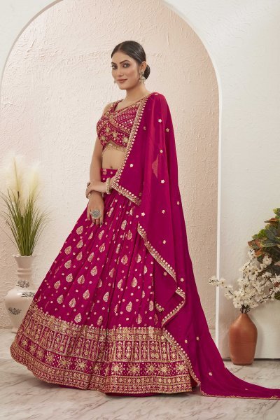 RANI JACQUARD LEHENGA CHOLI SIDERS LEHENGA