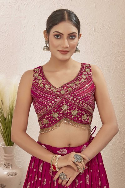 RANI JACQUARD LEHENGA CHOLI SIDERS LEHENGA