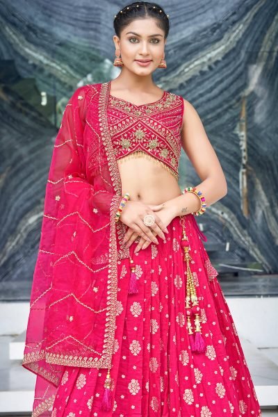 RANI JACQUARD LEHENGA CHOLI SIDERS LEHENGA