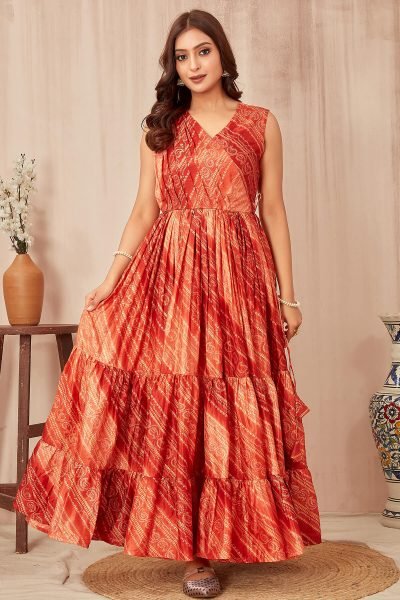  RUST FROCK GOWN