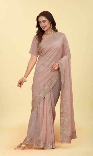 SEQUINSE GEORGETTE SAREE  SAREE