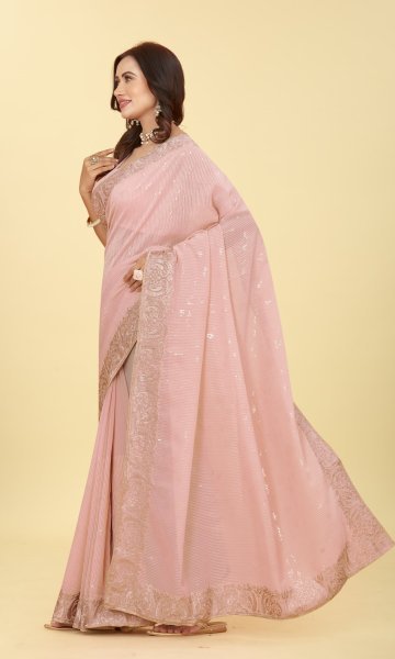 SEQUINSE GEORGETTE SAREE  SAREE