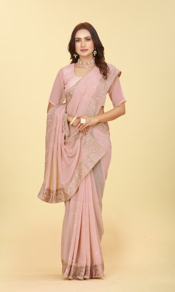 SEQUINSE GEORGETTE SAREE  SAREE