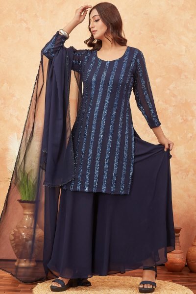 SEQUINSED WOMEN KURTA SET KURTA SET