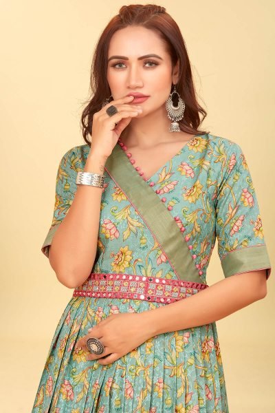 SILK JACQUARD ETHNIC GOWN Ethnic Dresses