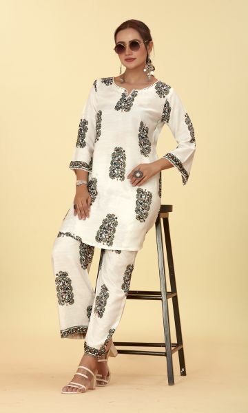 WHITE CO ORD SET CO-ORD SET