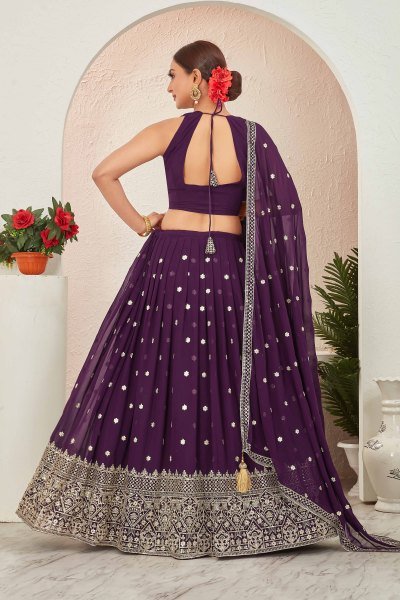 WINE LEHENGA SET SANGEET SANDHYA