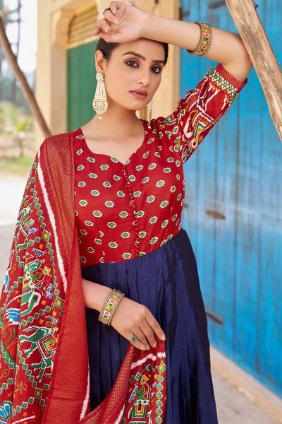 WOMEN FLAIRED GOWN WITH DUPATTA Ethnic Dresses