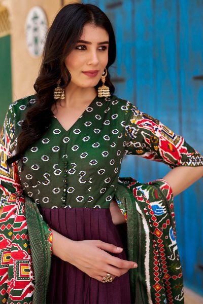 WOMEN FLAIRED GOWN WITH DUPATTA Ethnic Dresses