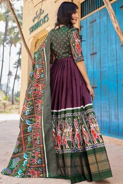 WOMEN FLAIRED GOWN WITH DUPATTA Ethnic Dresses