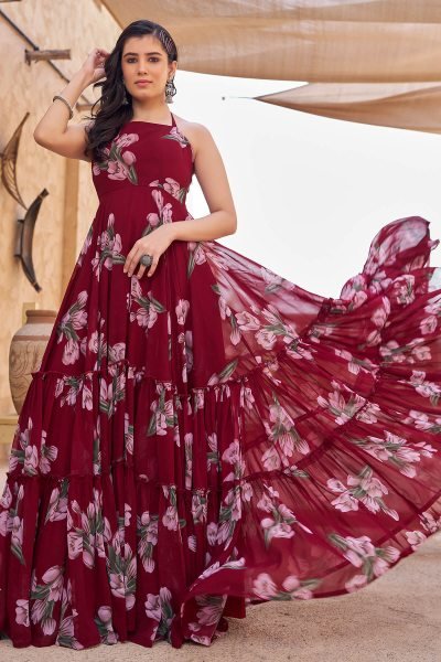 Women Printed Ethnic Maxi Dresses DRESSES