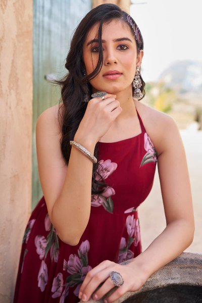 Women Printed Ethnic Maxi Dresses DRESSES