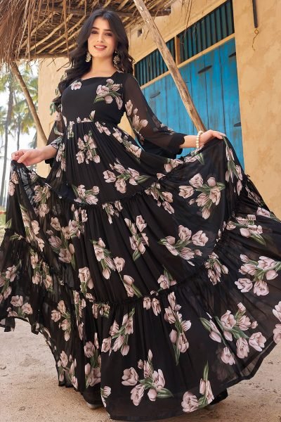 Women Printed Ethnic Maxi Dresses DRESSES