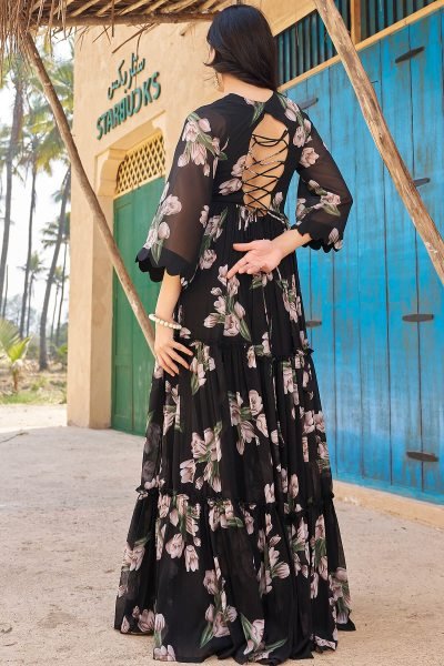 Women Printed Ethnic Maxi Dresses DRESSES