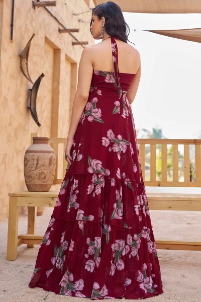 Women Printed Ethnic Maxi Dresses DRESSES