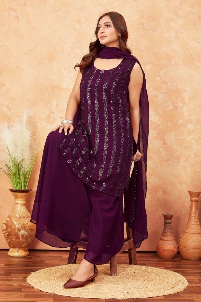 WOMEN SEQUINSED KURTA SET KURTA SET