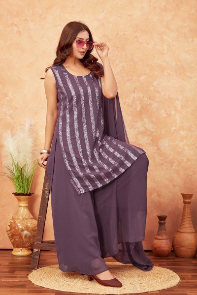 WOMEN SEQUINSED KURTA SET KURTA SET