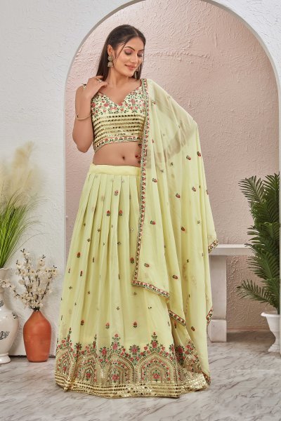 YELLOW LEHENGA SET HALDI LEHENGA