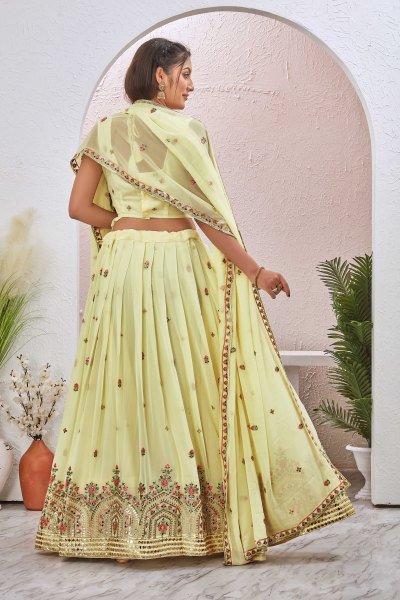 YELLOW LEHENGA SET HALDI LEHENGA