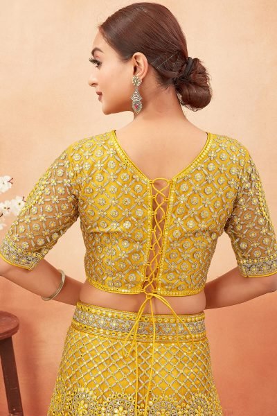 YELLOW ETHNIC LEHENGA